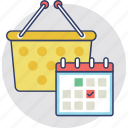 datetime, shopping plan, shopping schedule, shopping time, timetable