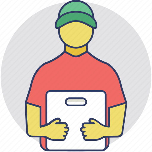 Courier boy, courier service, delivery boy, postman, shipping boy icon - Download on Iconfinder