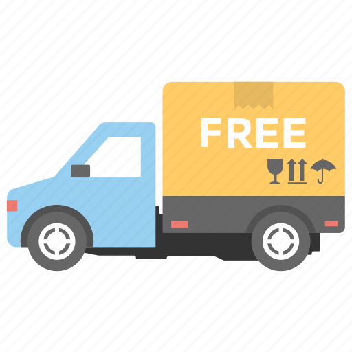 Cargo services, free delivery, free shipping, free shipping van, shipping support icon - Download on Iconfinder