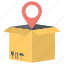 delivery location, delivery map, delivery point, location pointer, logistics point 