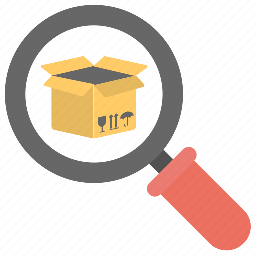 Delivery services, logistic package, order tracking, parcel tracking, search parcel icon - Download on Iconfinder