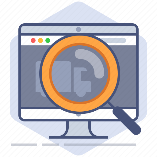 Delivery, lens, logistics, packet, search, shipping, tracking icon - Download on Iconfinder