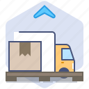 car, courier, delivery, logistics, packet, parcel, unload