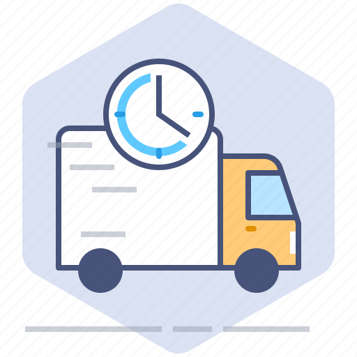 Car, clock, courier, delivery, logistics, speed, time icon - Download on Iconfinder