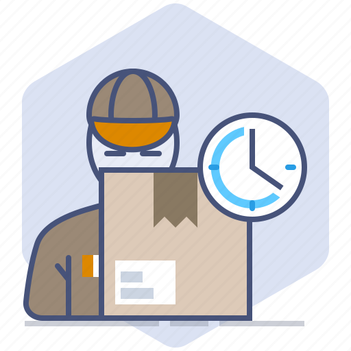 Courier, delivery, logistics, packet, shipping, speed, time icon - Download on Iconfinder