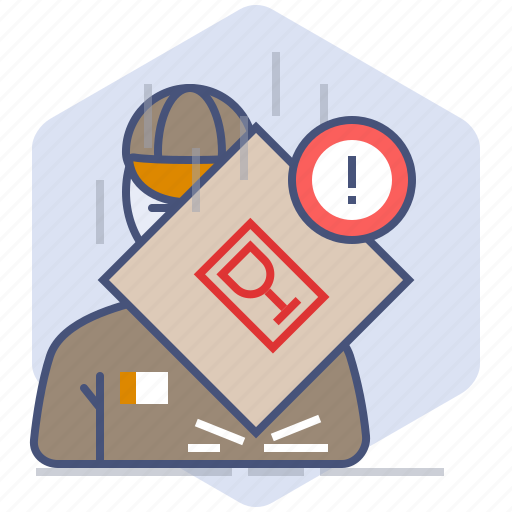 Caution, courier, fragile, logistics, packet, shipping, warning icon - Download on Iconfinder