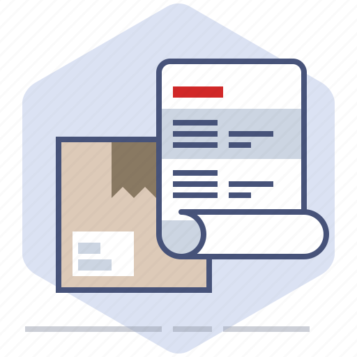 Address, delivery, invoice, logistics, packet, paper, shipping icon - Download on Iconfinder