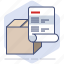 address, delivery, invoice, logistics, packet, paper, shipping 