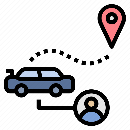 Car, travel, destination, route, navigation icon - Download on Iconfinder