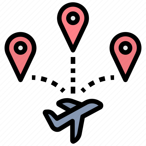 Destination, target, location, travel, flight icon - Download on Iconfinder