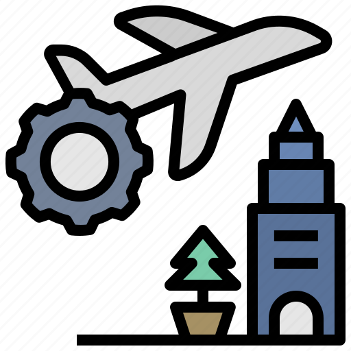 Tourism, transportation, flight, travel, aircaft icon - Download on Iconfinder