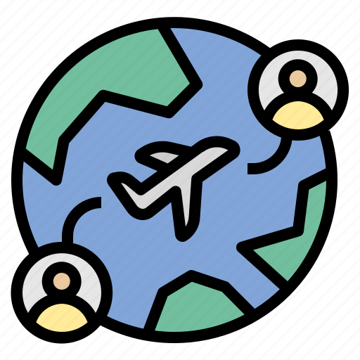 Worldwide, travel, passenger, flight, transportation icon - Download on Iconfinder