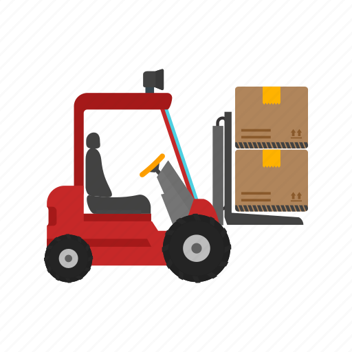 Box, container, crane, forklift, lift, shipment, truck icon - Download on Iconfinder