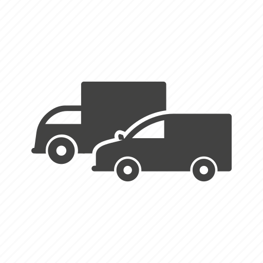 Cargo, delivery, fleet, freight, parked, trucks, vehicle icon - Download on Iconfinder
