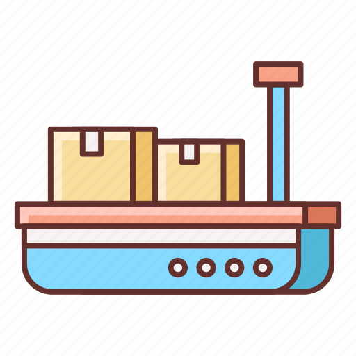 Barge, cargo, delivery, transportation icon - Download on Iconfinder