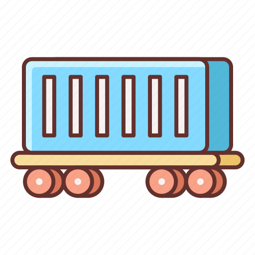 Cargo, delivery, shipping, train icon - Download on Iconfinder
