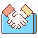 agreement, contract, deal, handshake