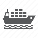 cargo, container, delivery, logistic, ship, shipping, transportation