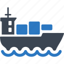 boat, container, logistics, cargo ship