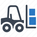 fork truck, forklift, logistics, warehouse