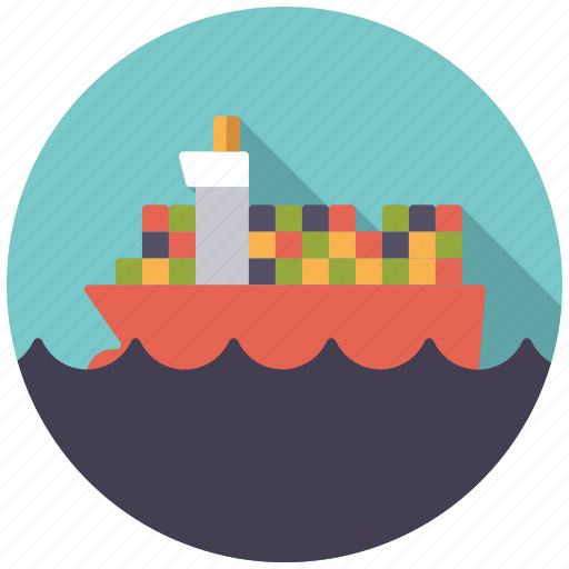 Cargo, container, logistics, sea, ship, shipping, transport icon - Download on Iconfinder