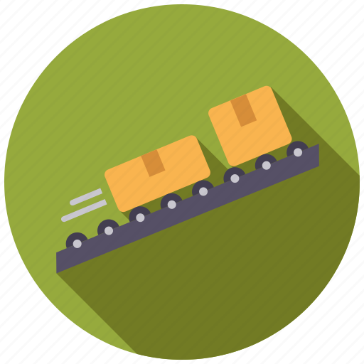 Cargo, conveyor belt, logistics, parcels, shipping, transport icon - Download on Iconfinder