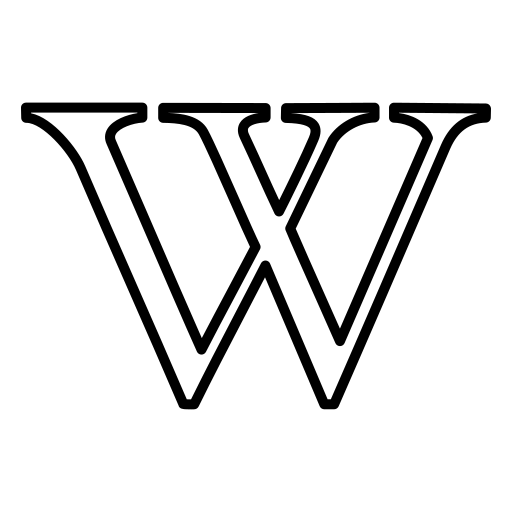 W, wikipedia icon