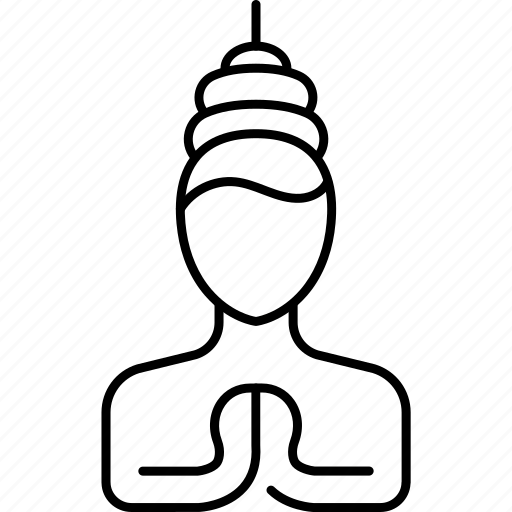 Buddha, person, pray, religion, thai, woman icon - Download on Iconfinder