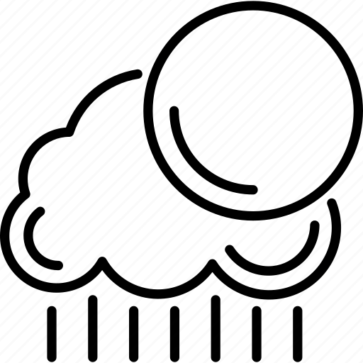 Cloudy, overcast, rain, sun, weather icon - Download on Iconfinder