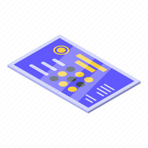 Lottery, ticket, card, isometric icon - Download on Iconfinder