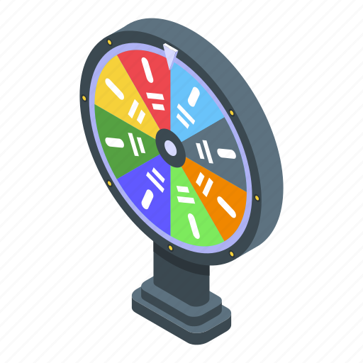 Lottery, wheel, isometric icon - Download on Iconfinder