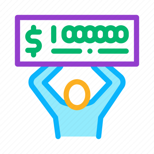 Check, gambling, game, human, lottery, million, winner icon - Download on Iconfinder