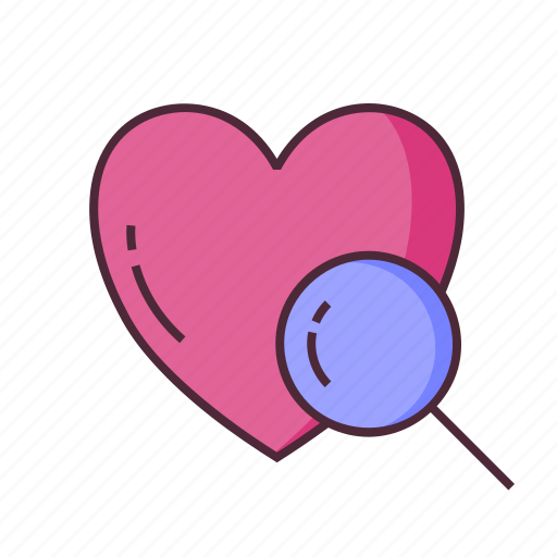 Find, heart, love, magnifier icon - Download on Iconfinder