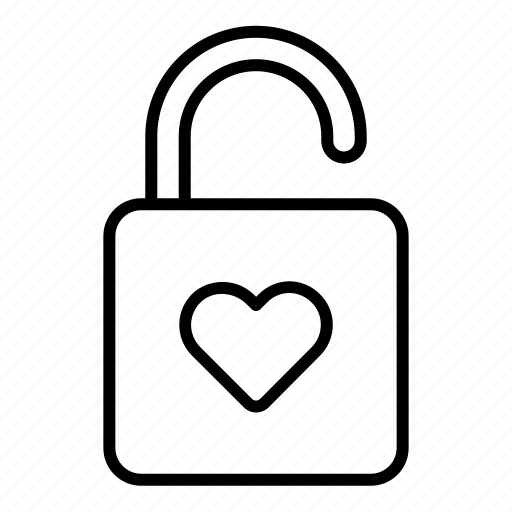 Happy, heart, lock, love, romance, romantic, valentine icon - Download on Iconfinder