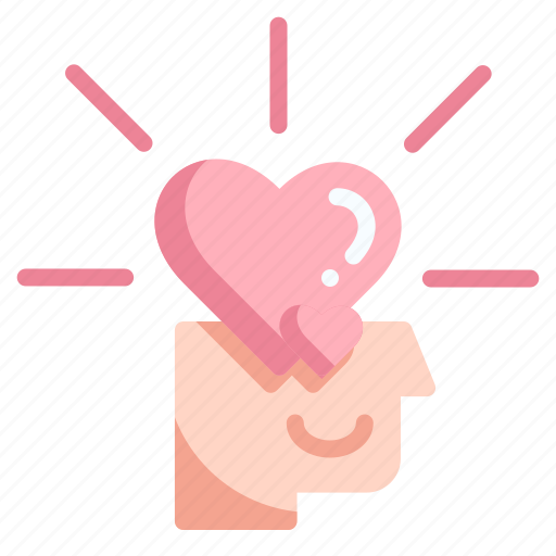 In love, fall in love, love and romance, mind, think, head, heart icon - Download on Iconfinder