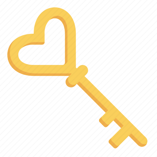 Key, love and romance, valentines day, romantic, romance, love, security icon - Download on Iconfinder