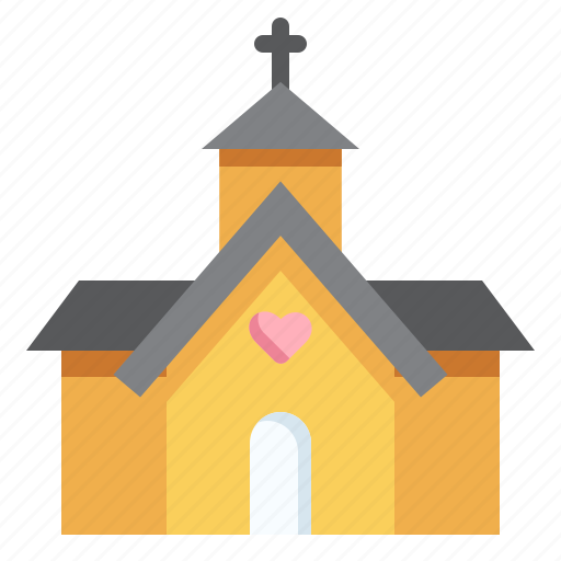 Church, love and romance, culture, marriage, religion, wedding, love icon - Download on Iconfinder