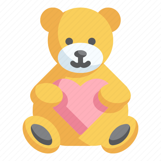 Teddy bear, love, kid and baby, valentine, toy, gift, animal icon - Download on Iconfinder