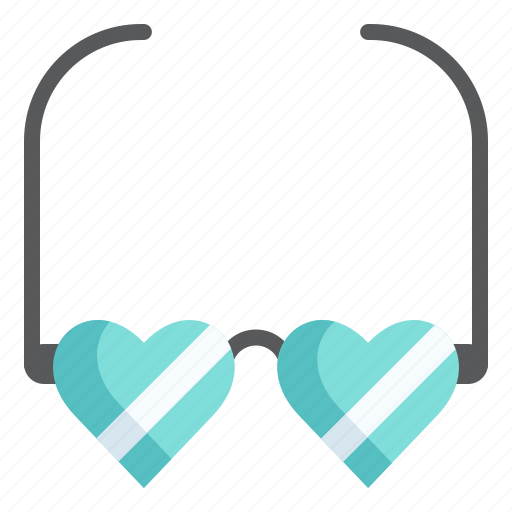 Heart glasses, eyeglasses, romance, glasses, sunglasses, heart, love icon - Download on Iconfinder