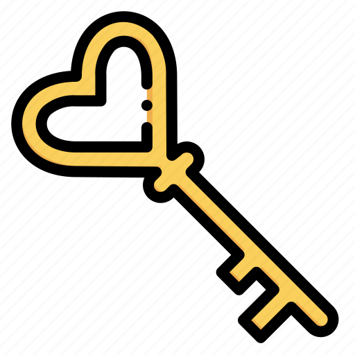 Key, love and romance, valentines day, romantic, romance, love, security icon - Download on Iconfinder