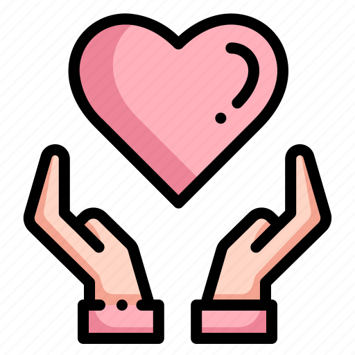 Love, heart, hand, charity, give, give love, love and romance icon - Download on Iconfinder