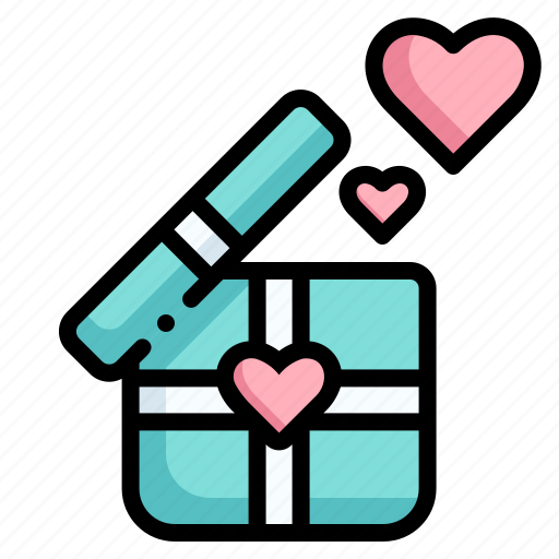 Gift, love and romance, heart, love, box, valentines day, valentine icon - Download on Iconfinder