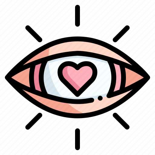 Loving, love and romance, eye, fall in love, in love, heart, love icon - Download on Iconfinder