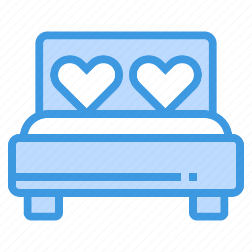 Double, bed, love, heart, furniture icon - Download on Iconfinder