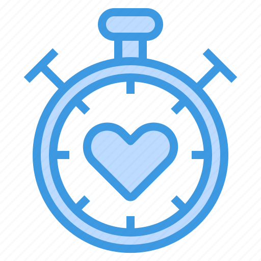Stopwatch, heart, love, wait, timer icon - Download on Iconfinder