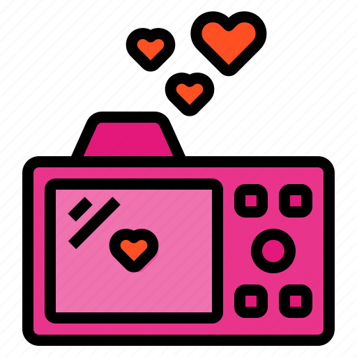 Camera, photo, heart, love, record icon - Download on Iconfinder