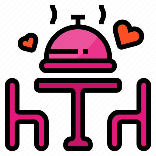 Dinner, heart, valentine, love, romantic icon - Download on Iconfinder
