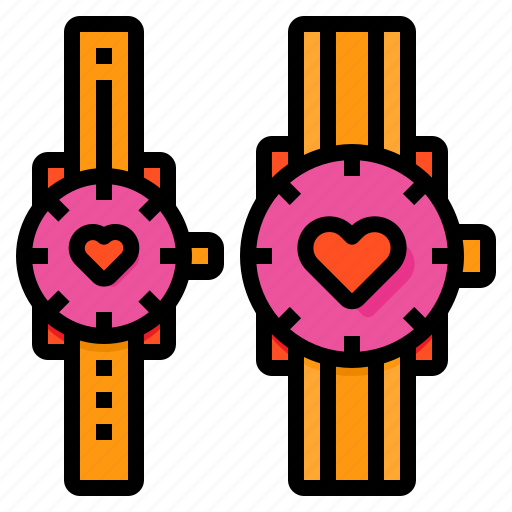 Watch, valentine, love, heart, lover icon - Download on Iconfinder