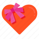 gift, box, heart, present, love, valentine