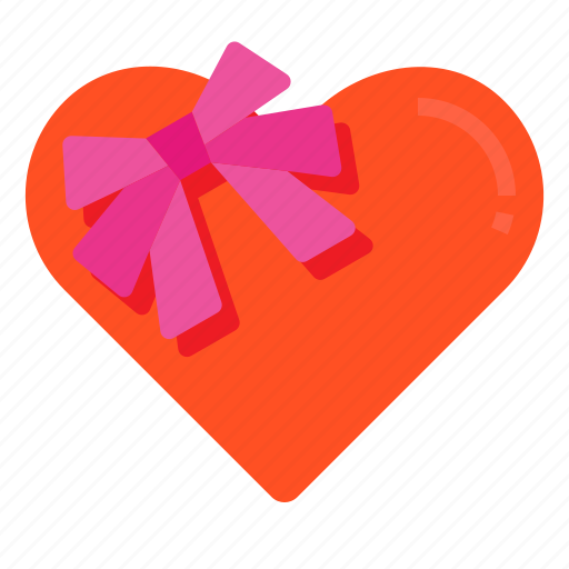 Gift, box, heart, present, love, valentine icon - Download on Iconfinder